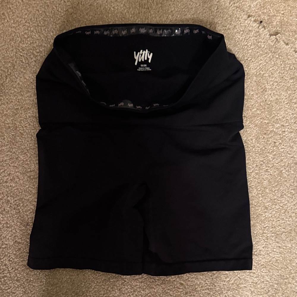 Black High-Waisted Shorts